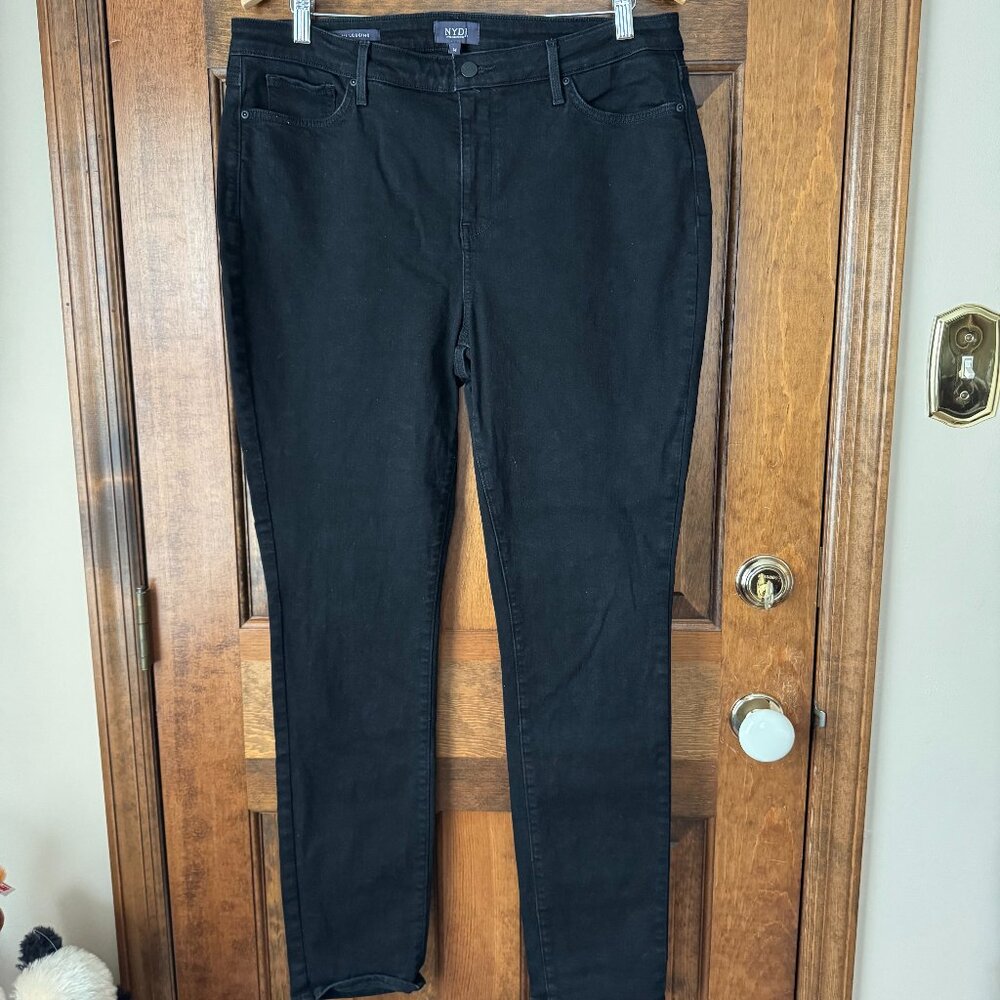 NYDJ Black 5-Pocket Alina Legging Size 14 #2